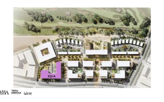 Wadi Zaha masterplan locating Building E22-A - developer architectural illustration