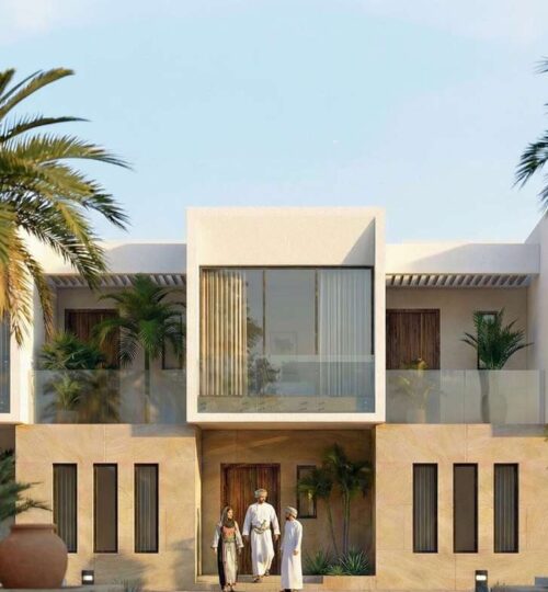 Hay Al Wafaa Phase 3 Courtyard Townhouses facade architectural render