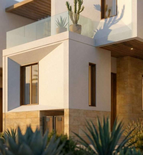 Hay Al Wafaa Phase 3 Garden Row Home exterior architectural render